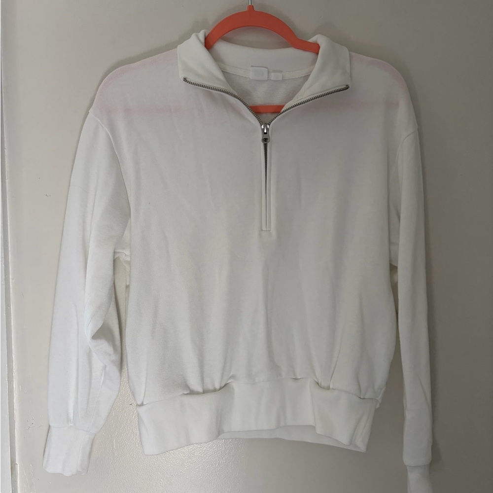 GAP White Zip-Up Men's Sweater
